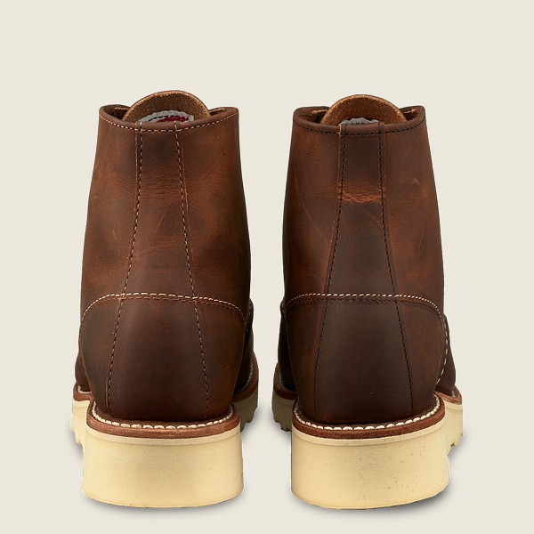 Red Wing Heritage Bot Bayan - 6-Inch Round Toe - Short Rough & Tough Deri - Koyu Kahverengi - 71RGMS